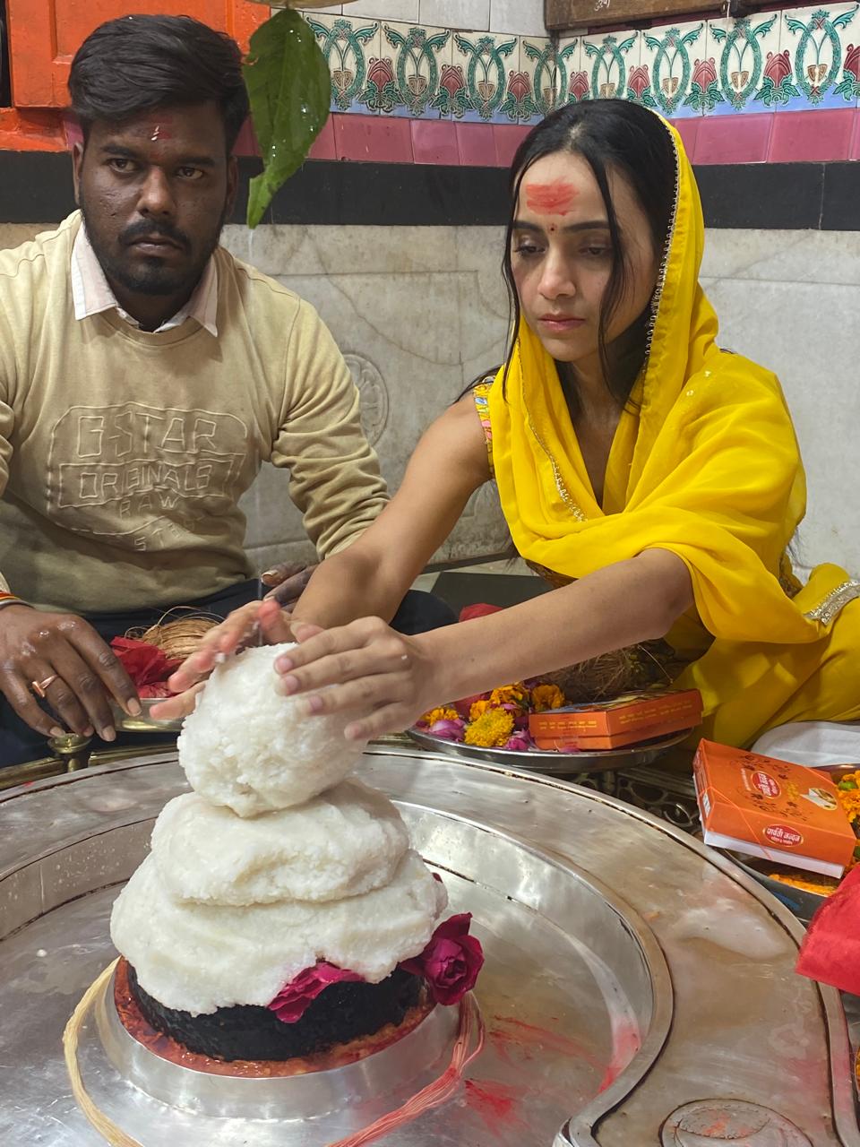 Puja ceremony at temple